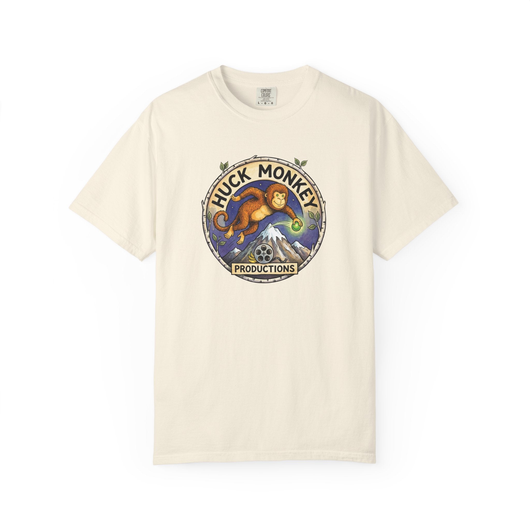 Huck Monkey Logo T-Shirt — Vintage Mountain Adventure Graphic Tee