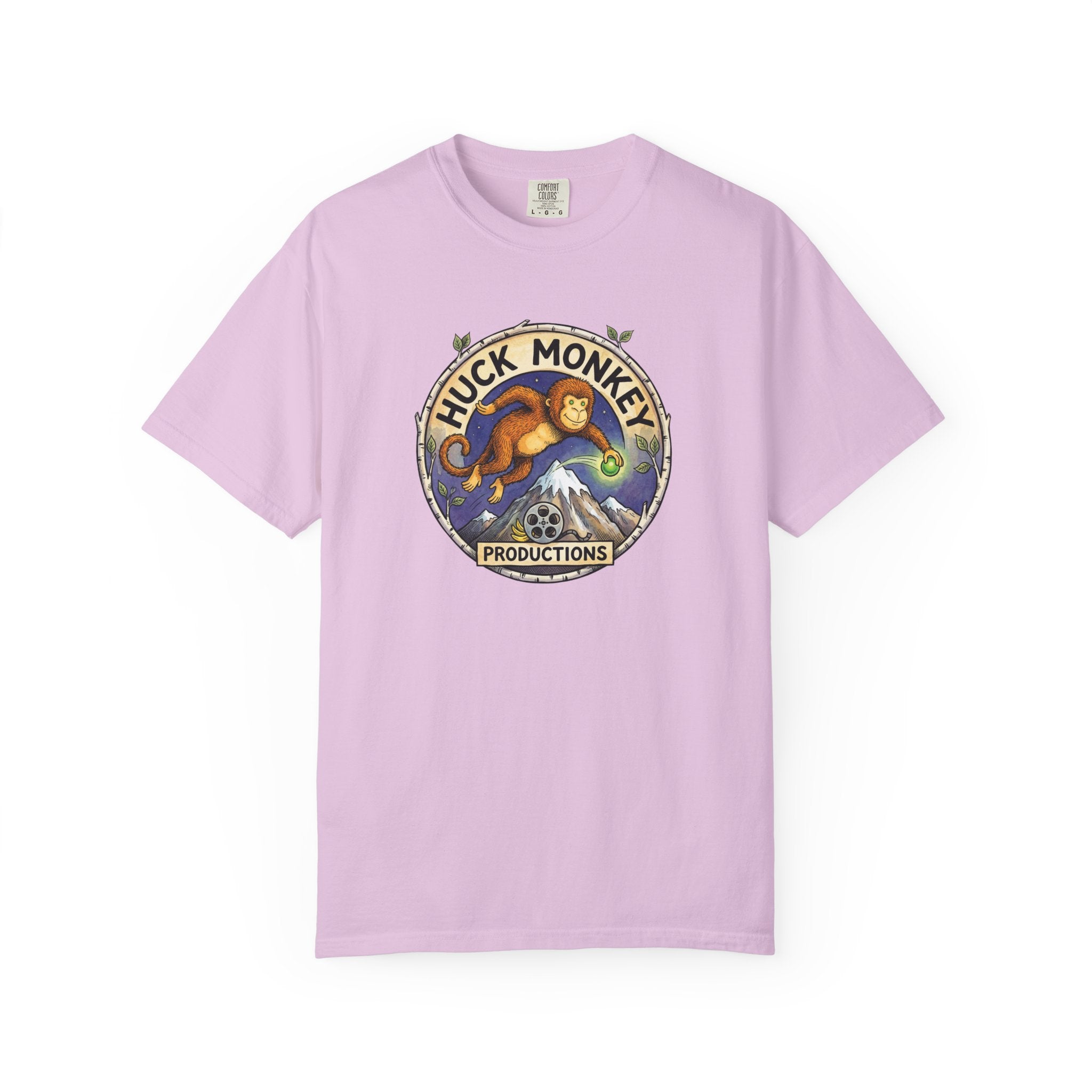 Huck Monkey Logo T-Shirt — Vintage Mountain Adventure Graphic Tee